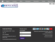 Tablet Screenshot of costaazulturismo.com.br